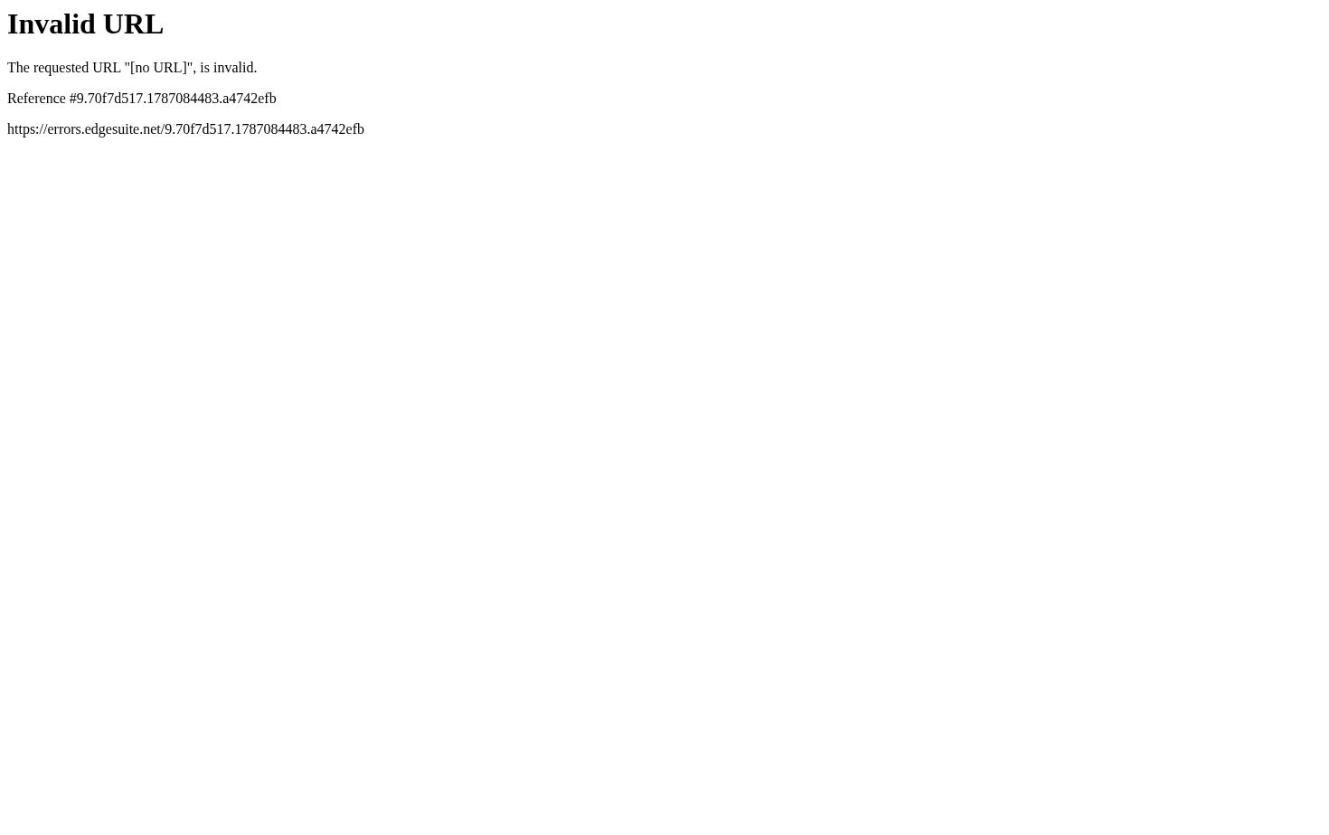 Invalid URL 页面快照